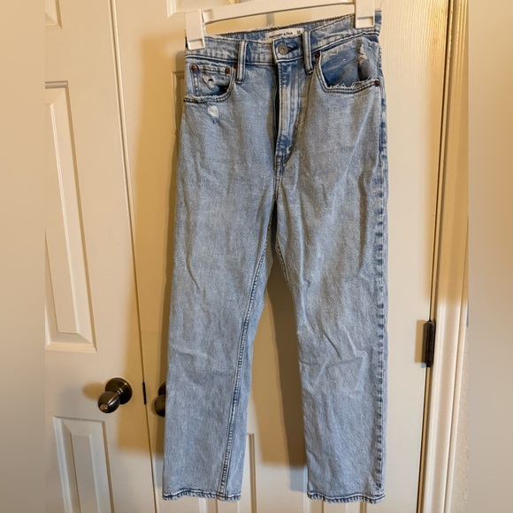 Abercrombie & Fitch Ultra High Rise Ankle Straight Jeans | Size 24 00 Short - Picture 6 of 7